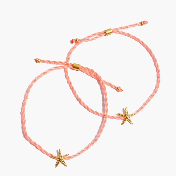 NWT Madewell Starfish 2 pack Friendship bracelets set - Picture 7 of 9